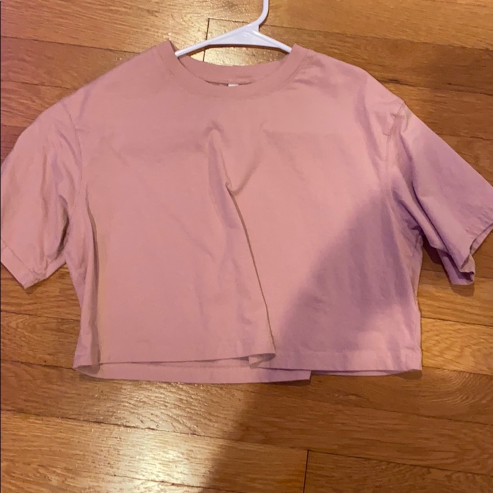 Blush pink crop top